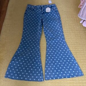 Altar'd State Blue Star Print Jeans